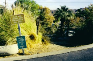 Trailhead for the Araby Trail.
